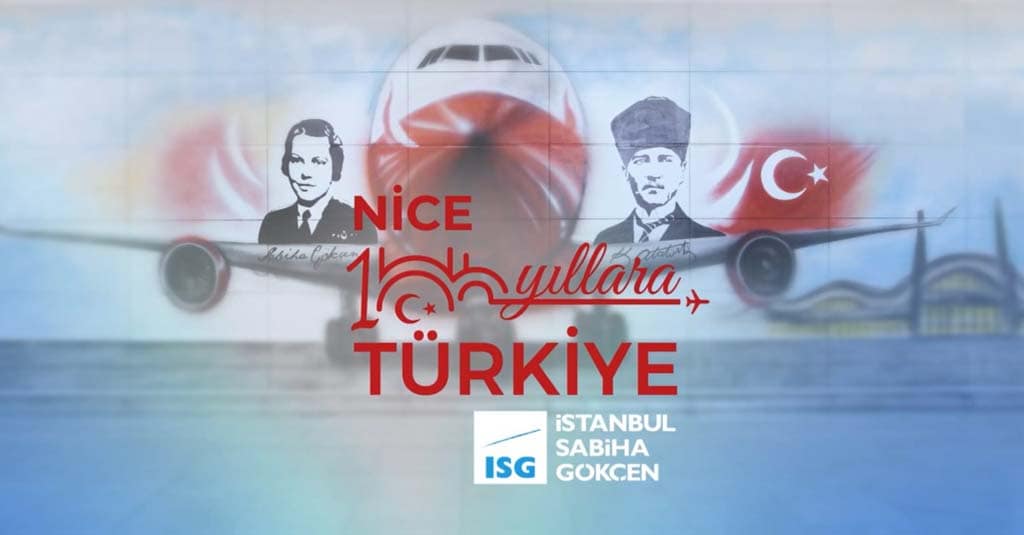 Göklerde özgürlüğün izi, kalbimizde cumhuriyet var.